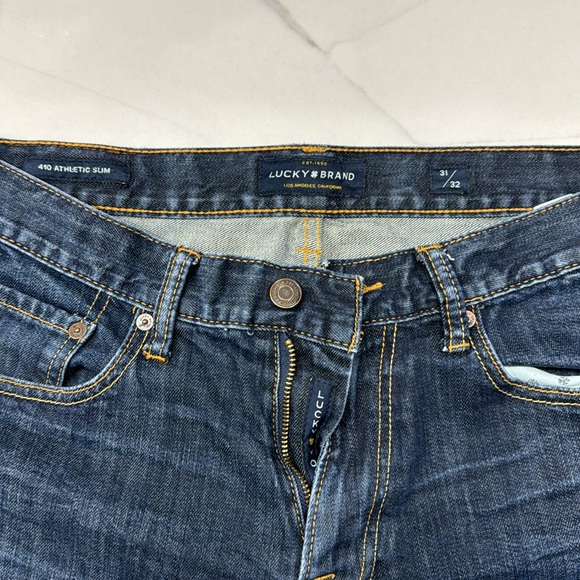 Lucky Brand - Dark Wash Jeans - Athletic Slim Cut - Picture 4 of 4